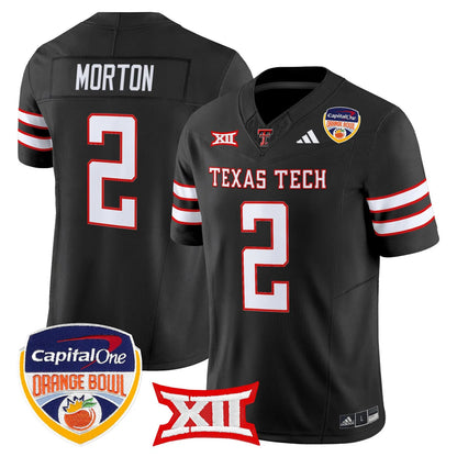 Texas Tech Red Raiders 2025 Orange Bowl Vapor Limited Jersey V2 - All Stitched