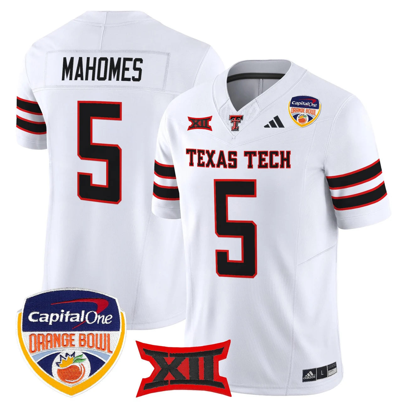Texas Tech Red Raiders 2025 Orange Bowl Vapor Limited Jersey V2 - All Stitched