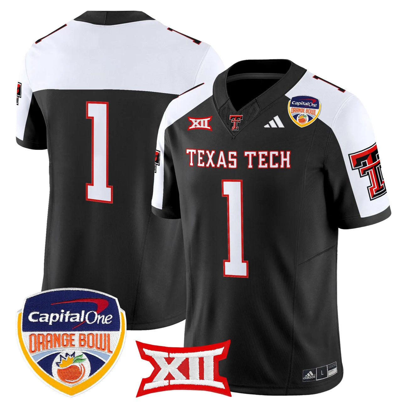 Texas Tech Red Raiders 2025 Orange Bowl Vapor Limited Jersey V2 - All Stitched