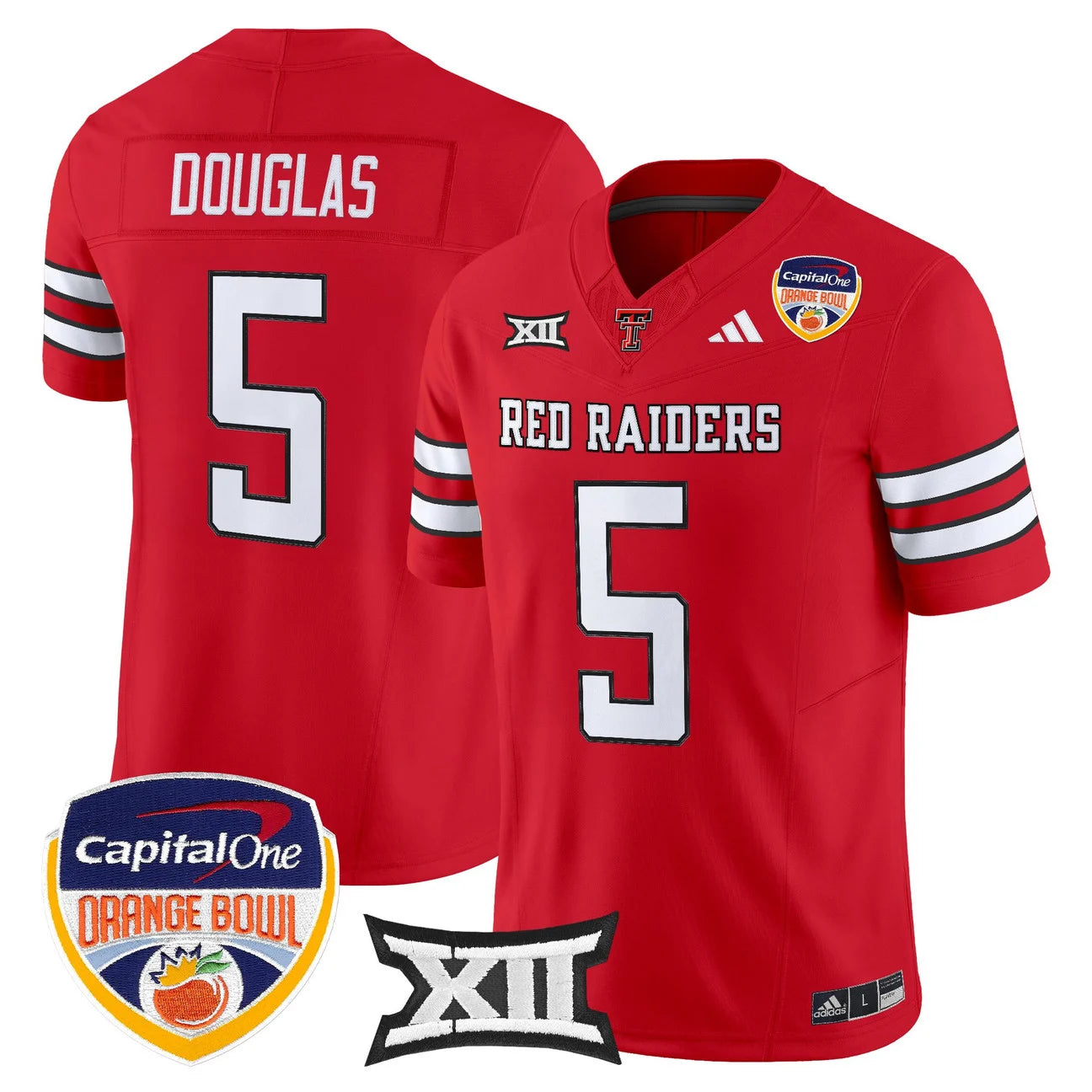 Texas Tech Red Raiders 2025 Orange Bowl Vapor Limited Jersey V2 - All Stitched