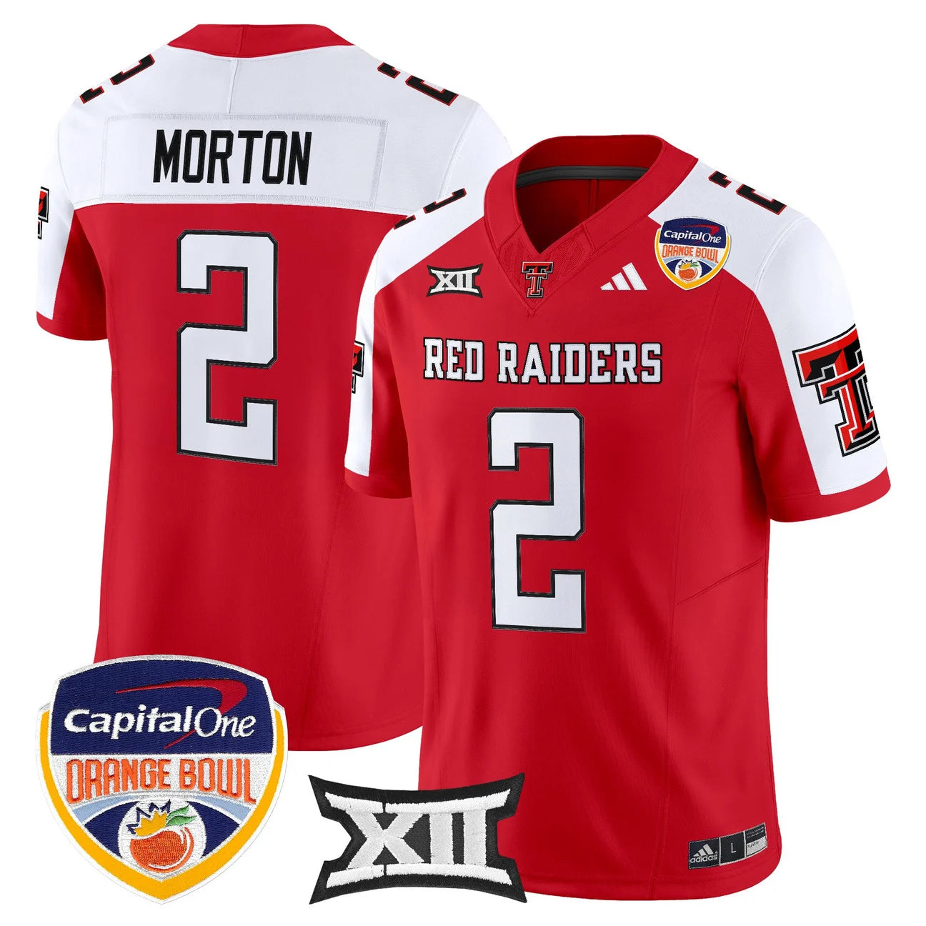 Texas Tech Red Raiders 2025 Orange Bowl Vapor Limited Jersey V2 - All Stitched