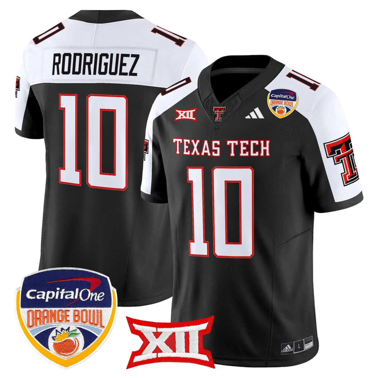 Texas Tech Red Raiders 2025 Orange Bowl Vapor Limited Jersey V2 - All Stitched