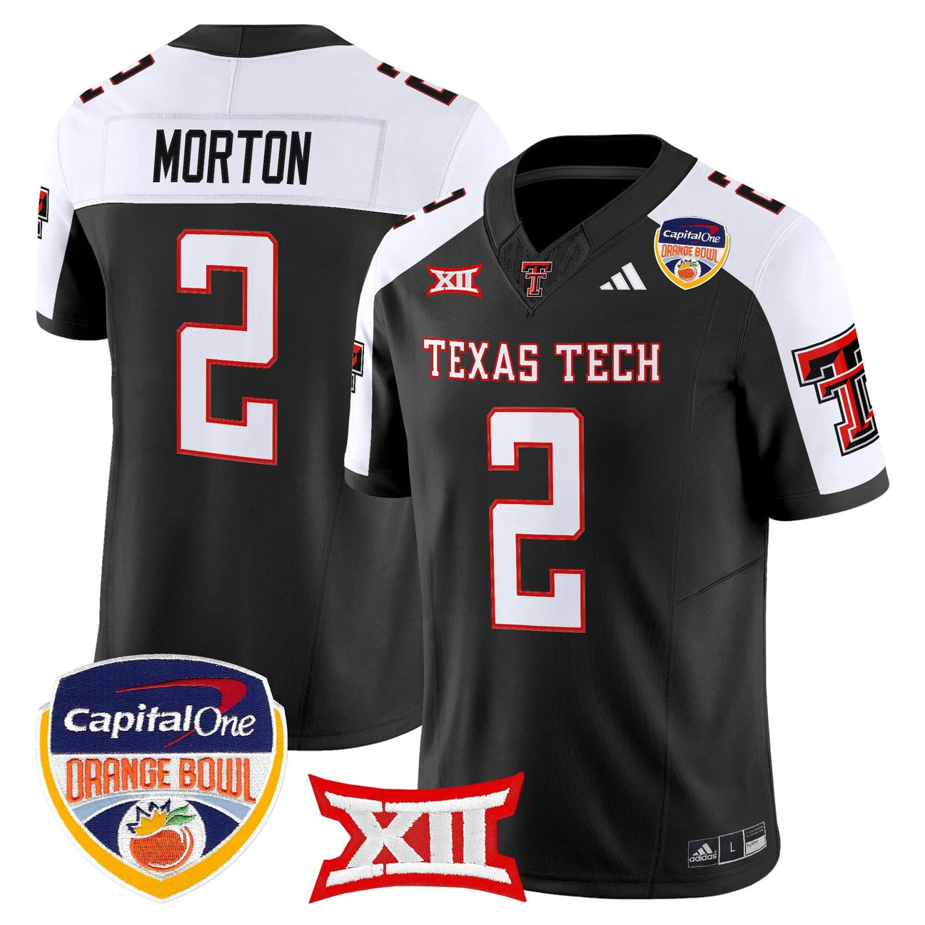 Texas Tech Red Raiders 2025 Orange Bowl Vapor Limited Jersey V2 - All Stitched