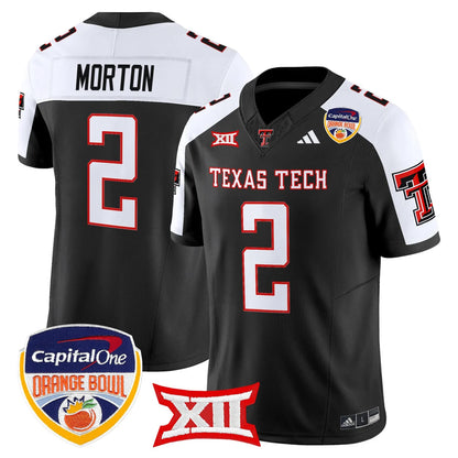 Texas Tech Red Raiders 2025 Orange Bowl Vapor Limited Jersey V2 - All Stitched