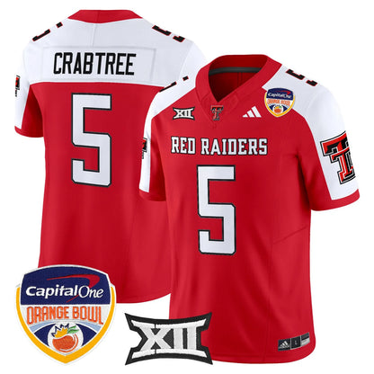 Texas Tech Red Raiders 2025 Orange Bowl Vapor Limited Jersey V2 - All Stitched