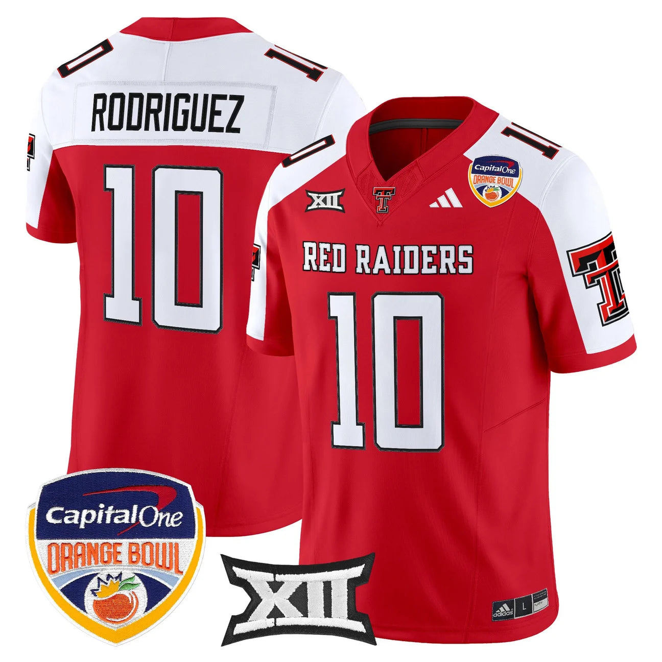 Texas Tech Red Raiders 2025 Orange Bowl Vapor Limited Jersey V2 - All Stitched