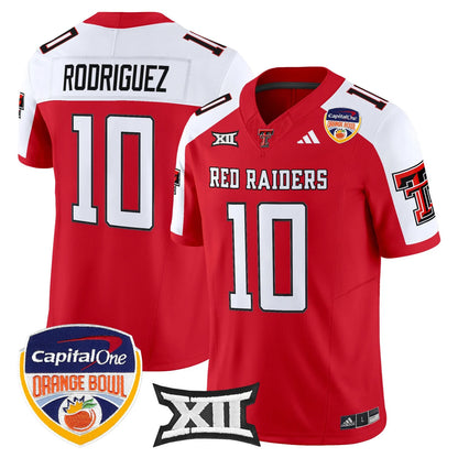 Texas Tech Red Raiders 2025 Orange Bowl Vapor Limited Jersey V2 - All Stitched