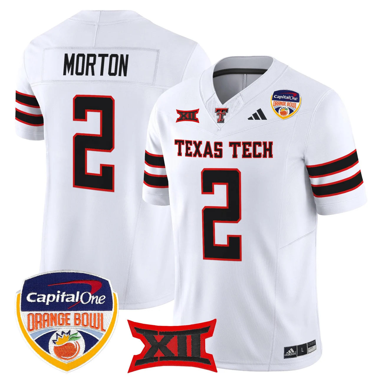Texas Tech Red Raiders 2025 Orange Bowl Vapor Limited Jersey V2 - All Stitched