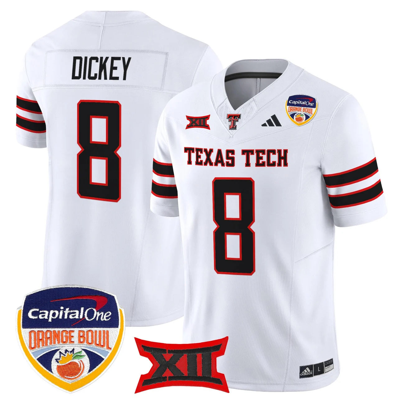 Texas Tech Red Raiders 2025 Orange Bowl Vapor Limited Jersey V2 - All Stitched