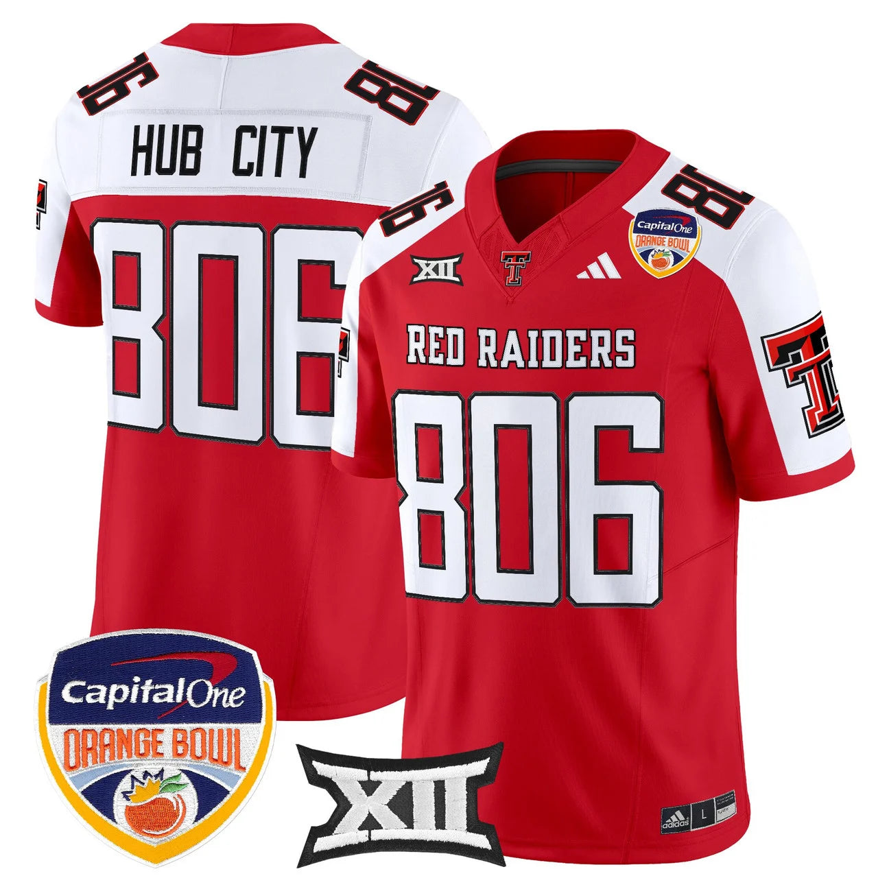 Texas Tech Red Raiders 2025 Orange Bowl Vapor Limited Jersey V2 - All Stitched