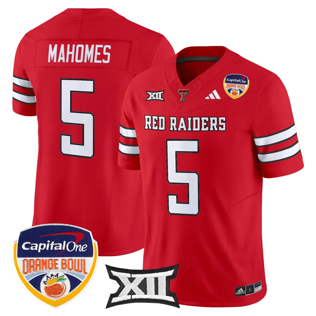 Texas Tech Red Raiders 2025 Orange Bowl Vapor Limited Jersey V2 - All Stitched