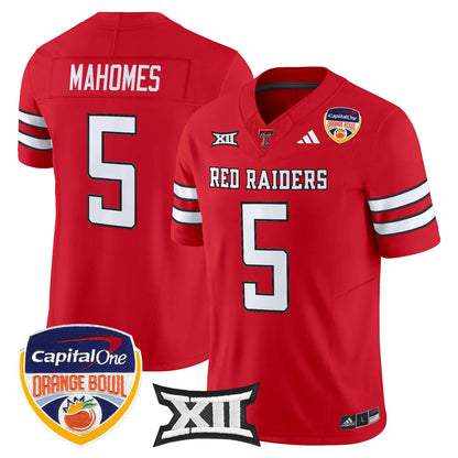 Texas Tech Red Raiders 2025 Orange Bowl Vapor Limited Jersey V2 - All Stitched