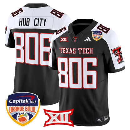 Texas Tech Red Raiders 2025 Orange Bowl Vapor Limited Jersey V2 - All Stitched