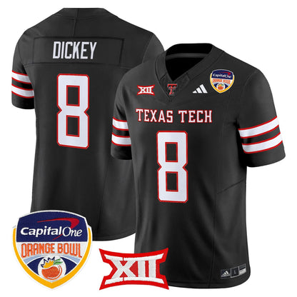 Texas Tech Red Raiders 2025 Orange Bowl Vapor Limited Jersey V2 - All Stitched