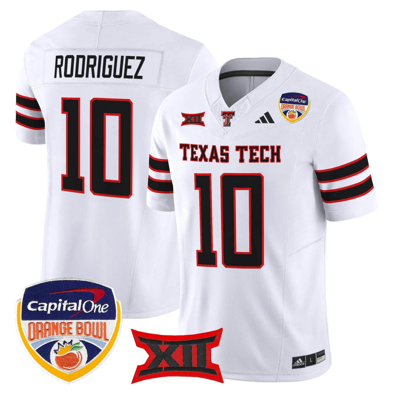 Texas Tech Red Raiders 2025 Orange Bowl Vapor Limited Jersey V2 - All Stitched