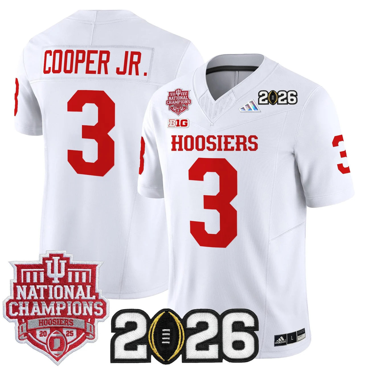 Indiana Hoosiers Vapor Limited Football Jersey - 2025 National Champions - All Stitched