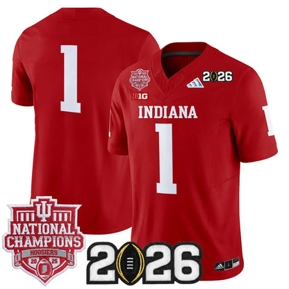 Indiana Hoosiers Vapor Limited Football Jersey - 2025 National Champions - All Stitched