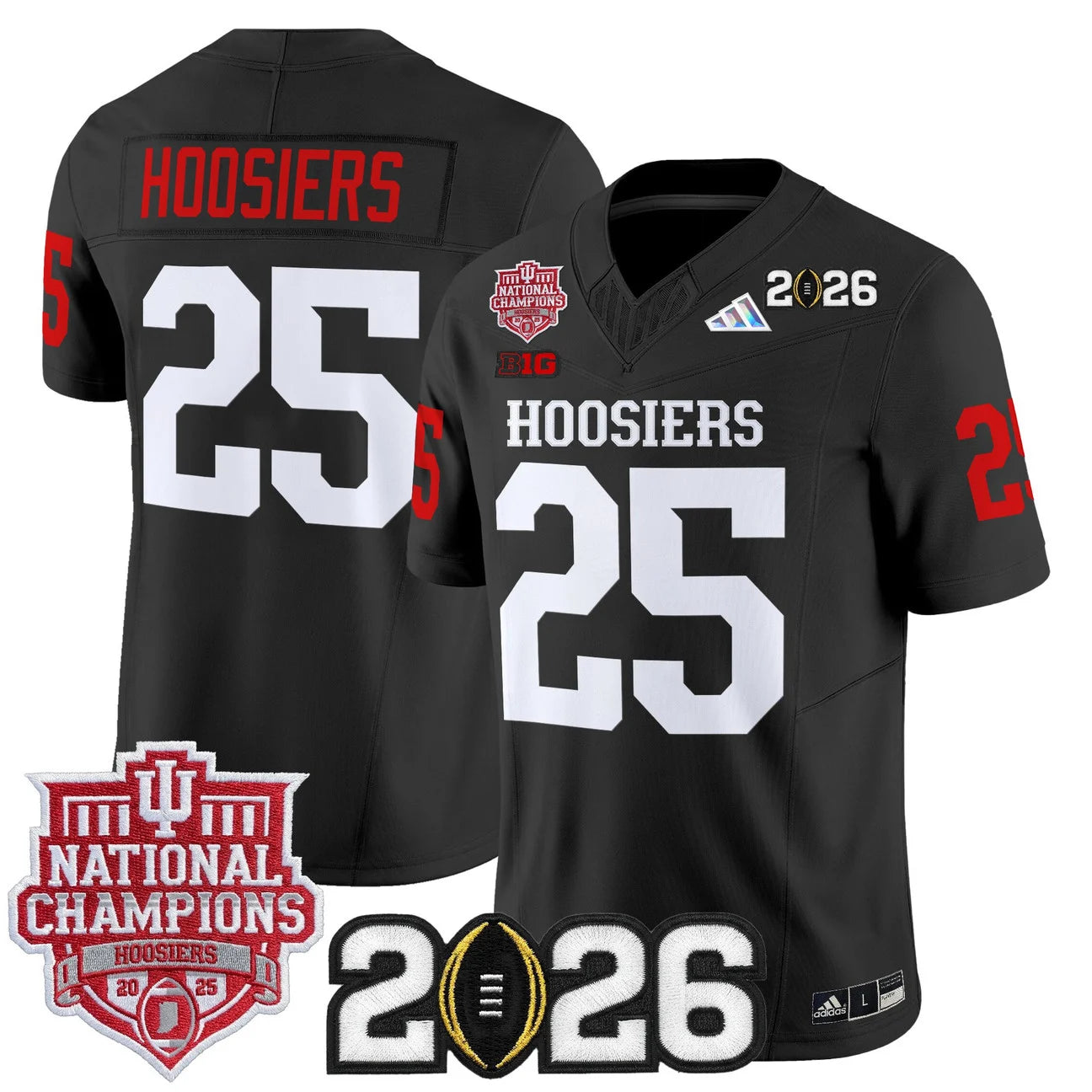 Indiana Hoosiers Vapor Limited Football Jersey - 2025 National Champions - All Stitched