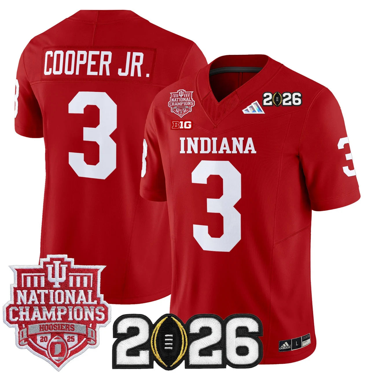 Indiana Hoosiers Vapor Limited Football Jersey - 2025 National Champions - All Stitched