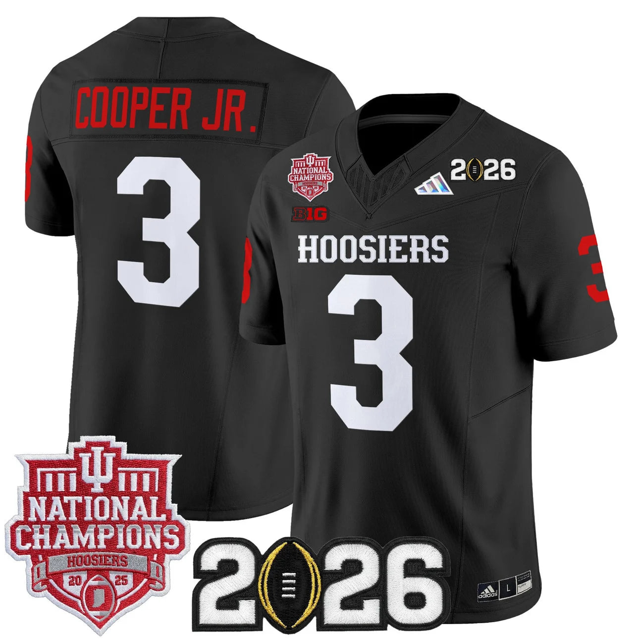 Indiana Hoosiers Vapor Limited Football Jersey - 2025 National Champions - All Stitched