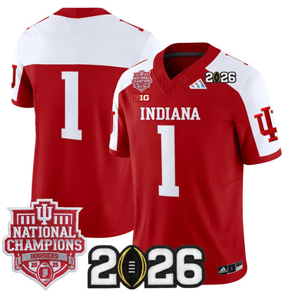 Indiana Hoosiers Vapor Limited Football Jersey - 2025 National Champions - All Stitched