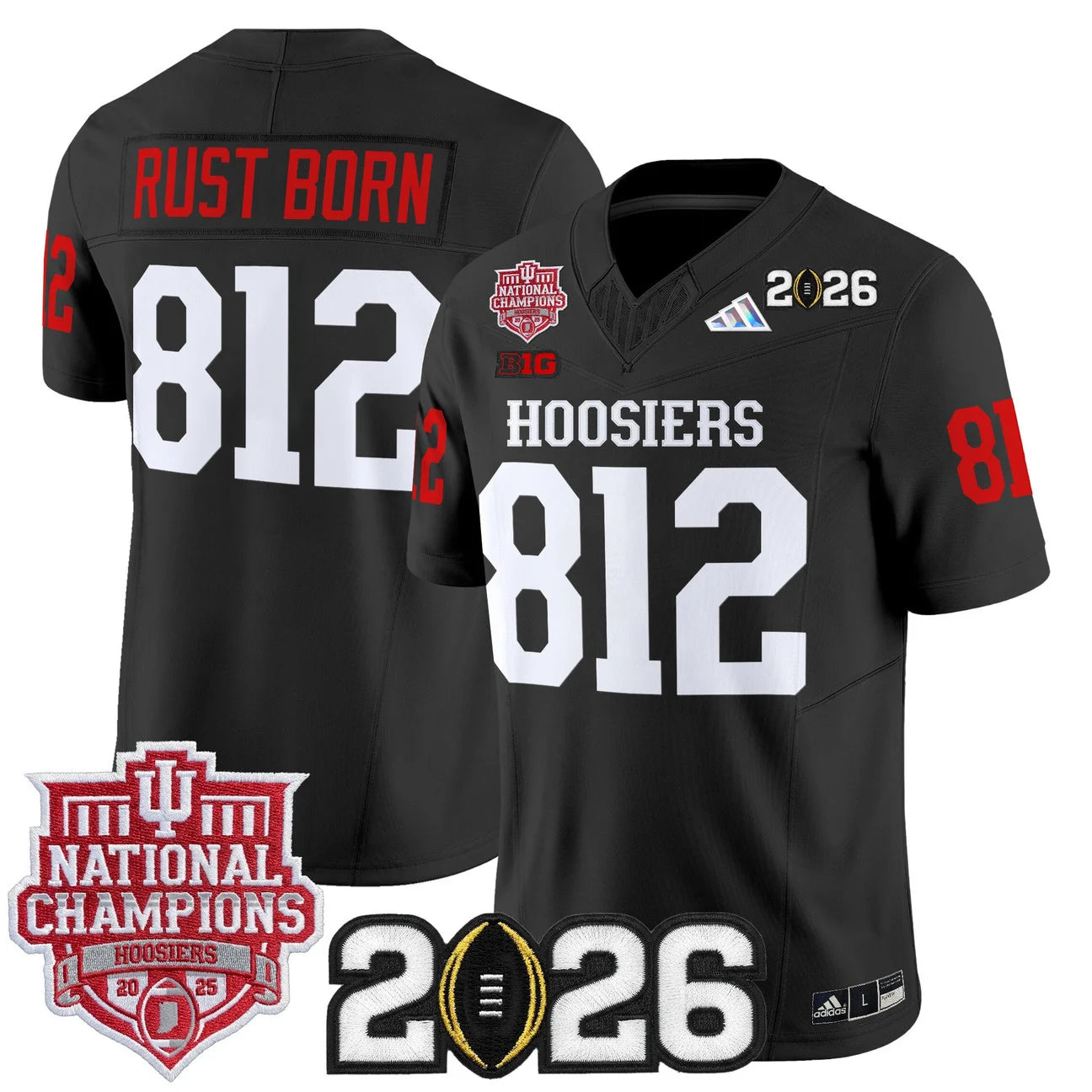 Indiana Hoosiers Vapor Limited Football Jersey - 2025 National Champions - All Stitched