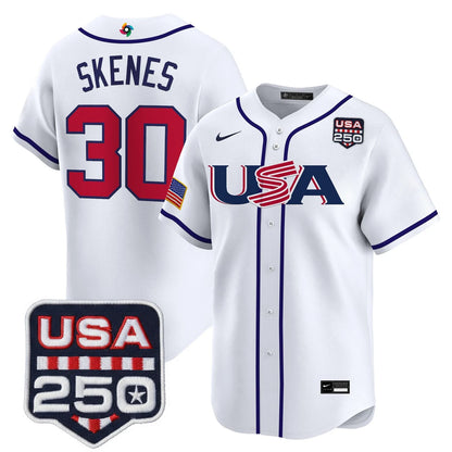 Team USA World Baseball Classic 250America Patch Vapor Premier Jersey - 2026 Roster - All Stitched