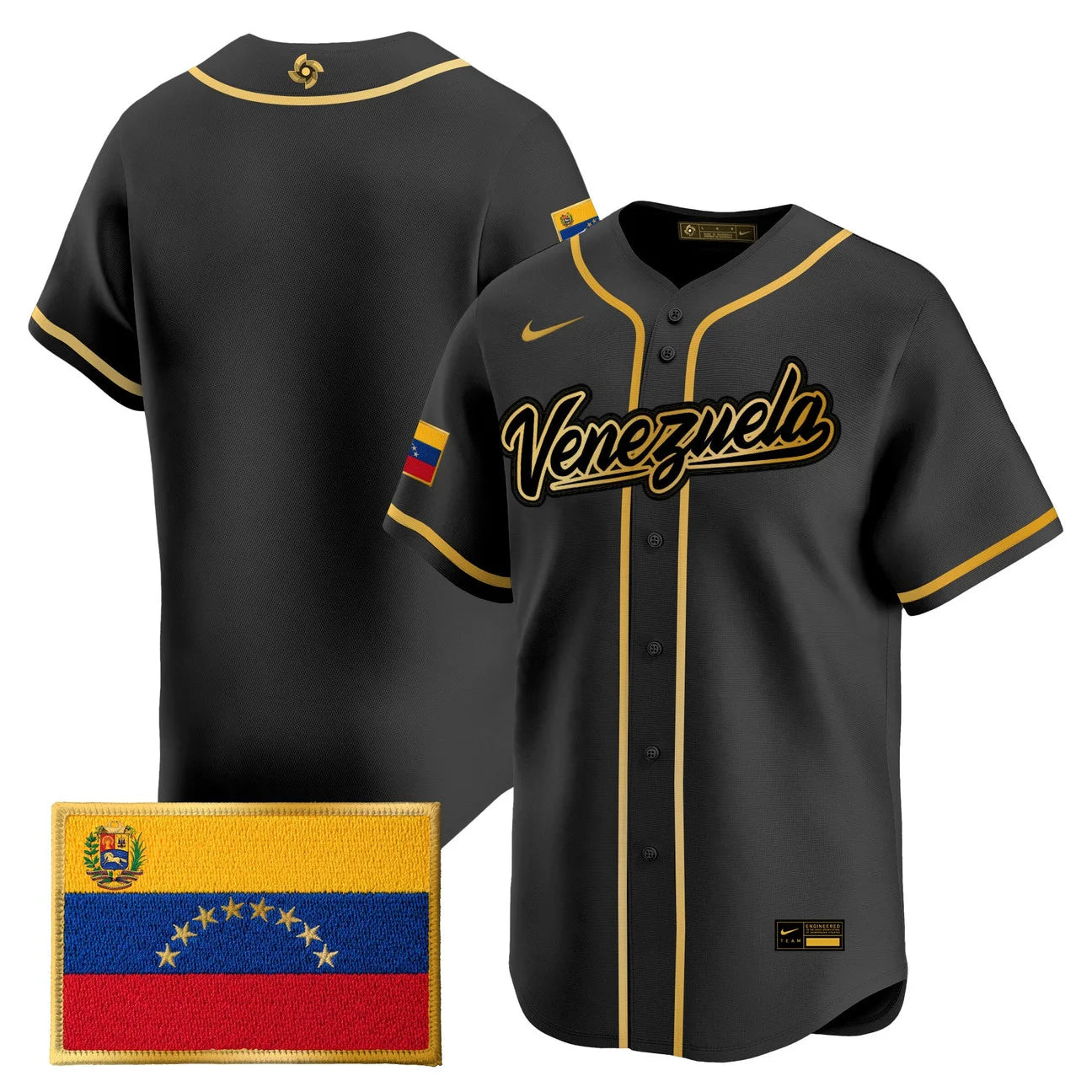 Team Venezuela World Baseball Classic Vapor Premier Jersey - 2026 Roster - All Stitched