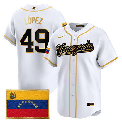Team Venezuela World Baseball Classic Vapor Premier Jersey - 2026 Roster - All Stitched
