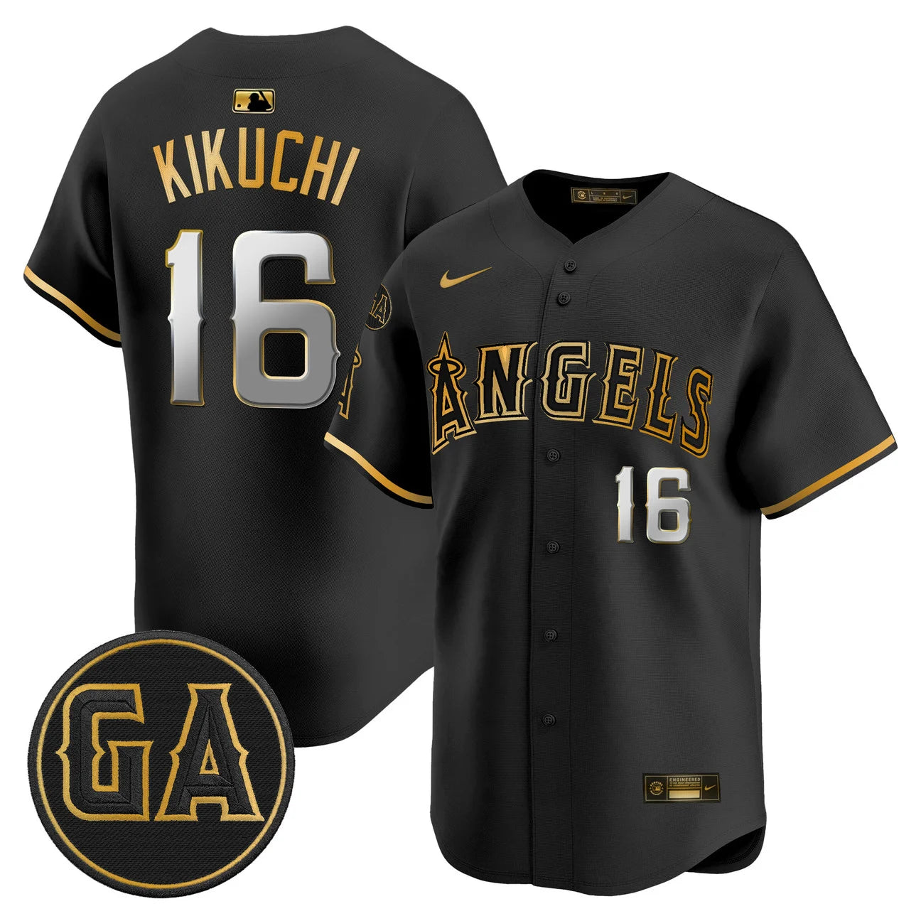 LAA 'Garret Anderson Tribute Patch' Vapor Premier Limited Jersey - All Stitched