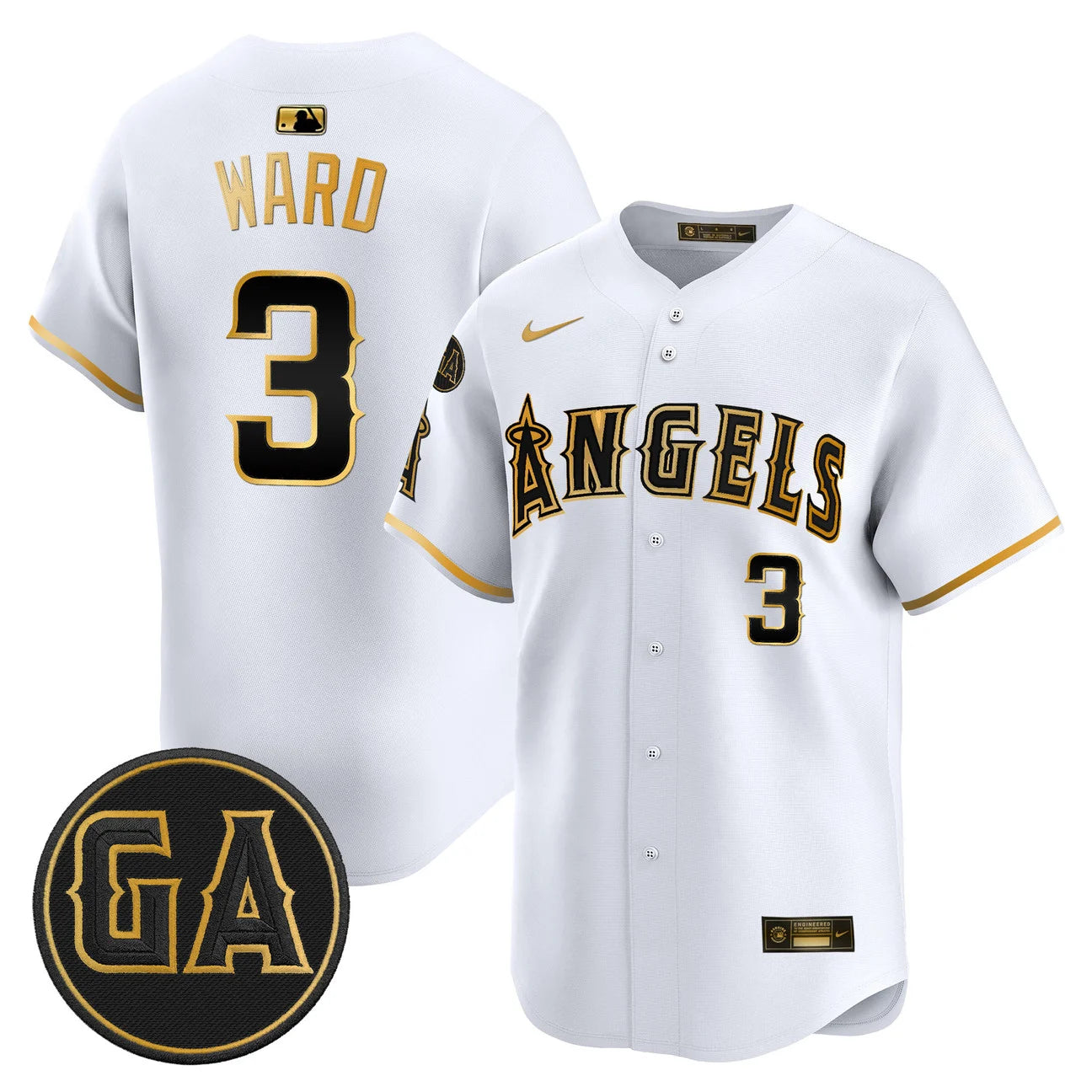 LAA 'Garret Anderson Tribute Patch' Vapor Premier Limited Jersey - All Stitched