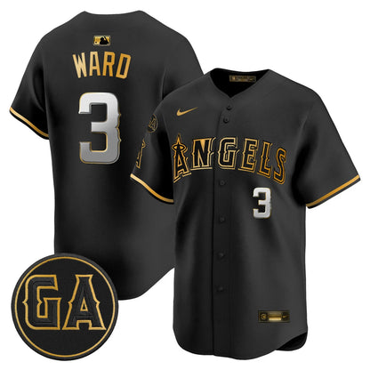 LAA 'Garret Anderson Tribute Patch' Vapor Premier Limited Jersey - All Stitched