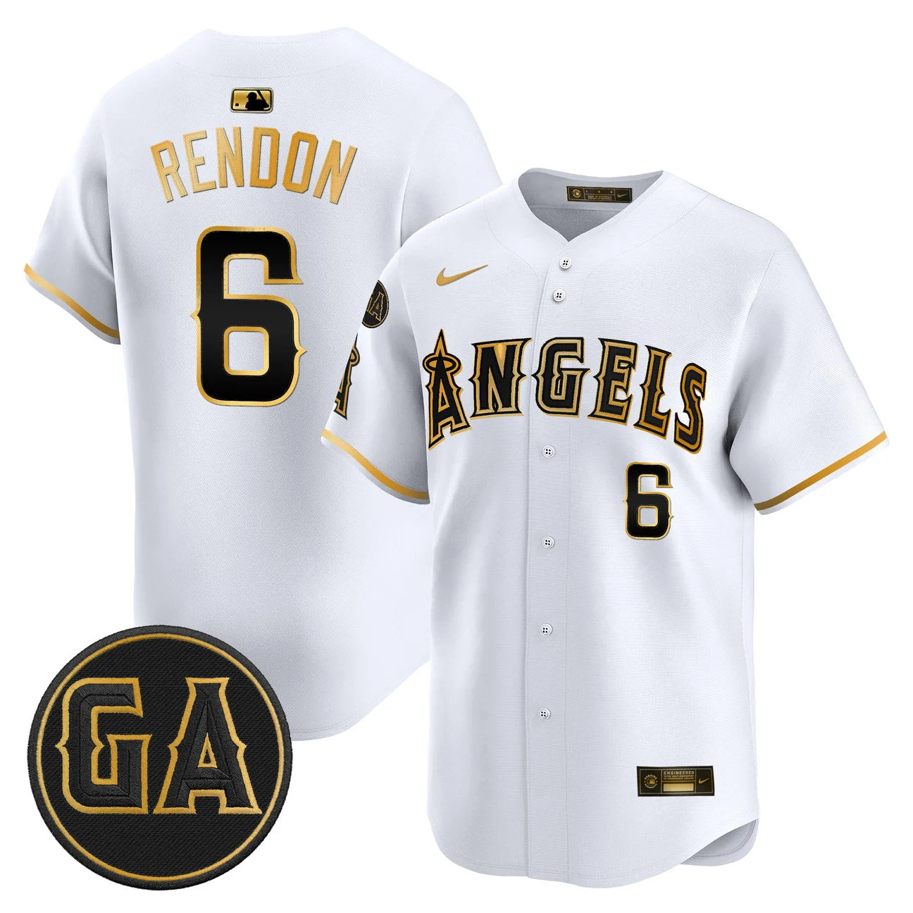 LAA 'Garret Anderson Tribute Patch' Vapor Premier Limited Jersey - All Stitched