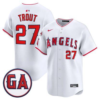 LAA 'Garret Anderson Tribute Patch' Vapor Premier Limited Jersey - All Stitched
