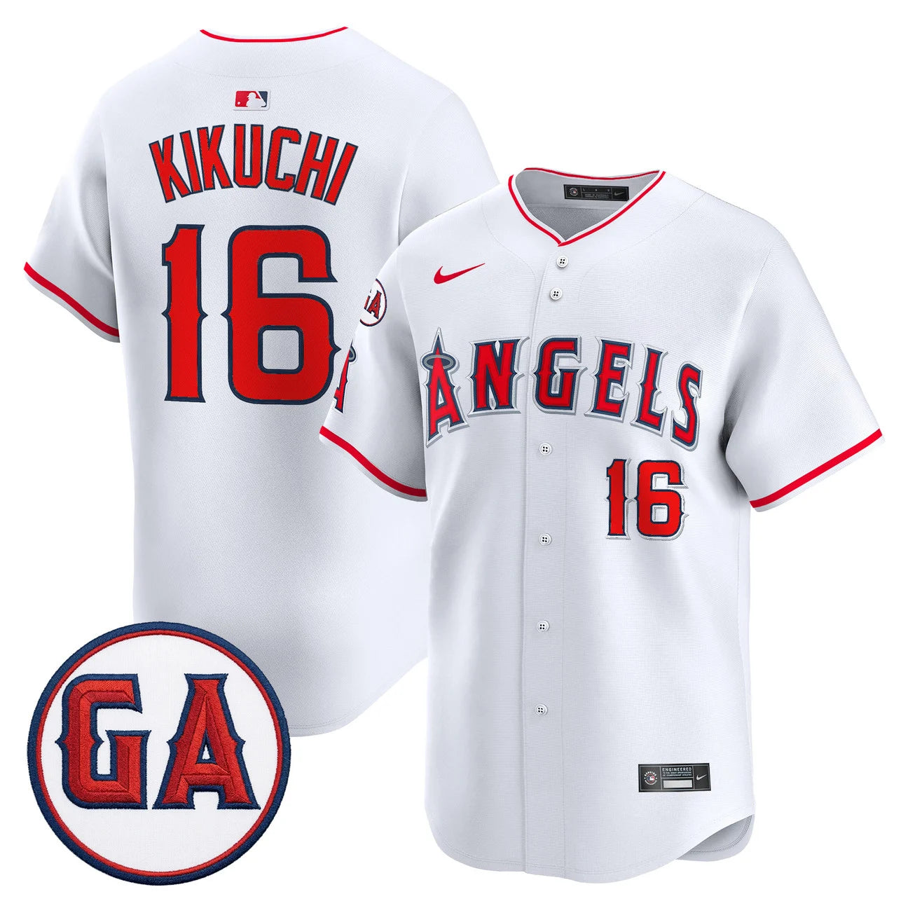 LAA 'Garret Anderson Tribute Patch' Vapor Premier Limited Jersey - All Stitched