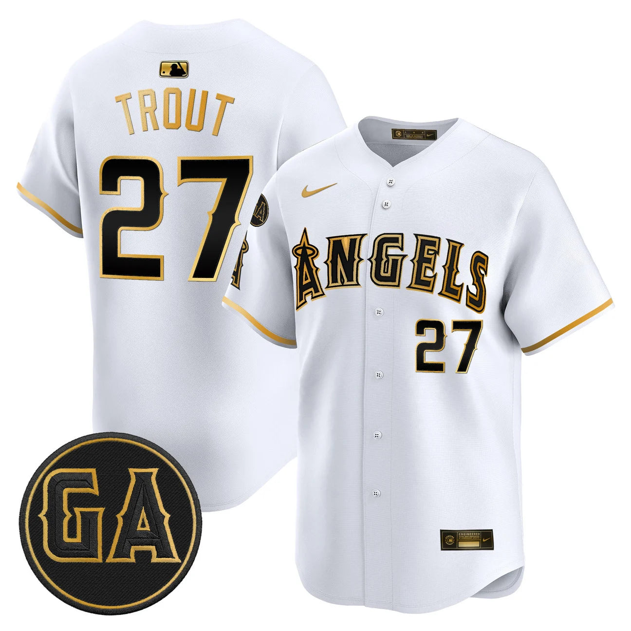 LAA 'Garret Anderson Tribute Patch' Vapor Premier Limited Jersey - All Stitched