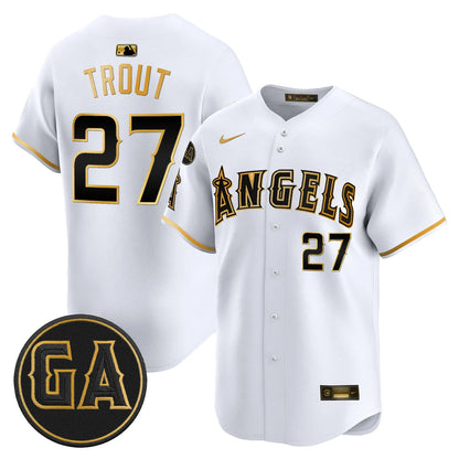 LAA 'Garret Anderson Tribute Patch' Vapor Premier Limited Jersey - All Stitched