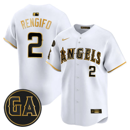 LAA 'Garret Anderson Tribute Patch' Vapor Premier Limited Jersey - All Stitched