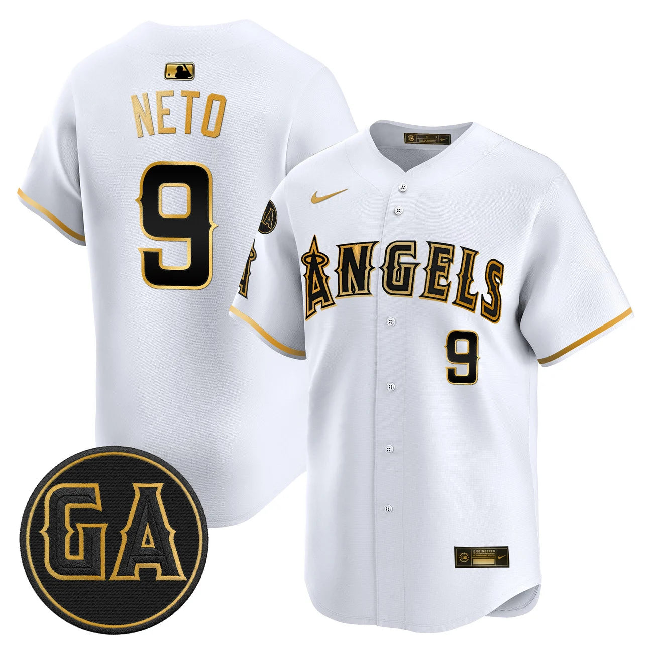 LAA 'Garret Anderson Tribute Patch' Vapor Premier Limited Jersey - All Stitched