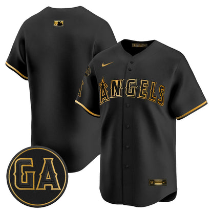 LAA 'Garret Anderson Tribute Patch' Vapor Premier Limited Jersey - All Stitched
