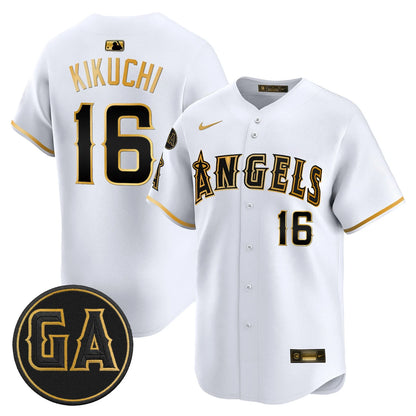 LAA 'Garret Anderson Tribute Patch' Vapor Premier Limited Jersey - All Stitched