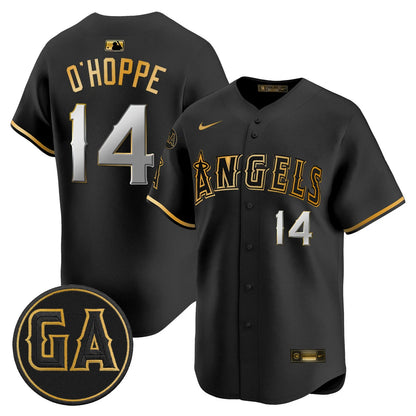 LAA 'Garret Anderson Tribute Patch' Vapor Premier Limited Jersey - All Stitched