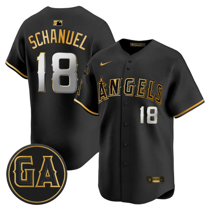 LAA 'Garret Anderson Tribute Patch' Vapor Premier Limited Jersey - All Stitched