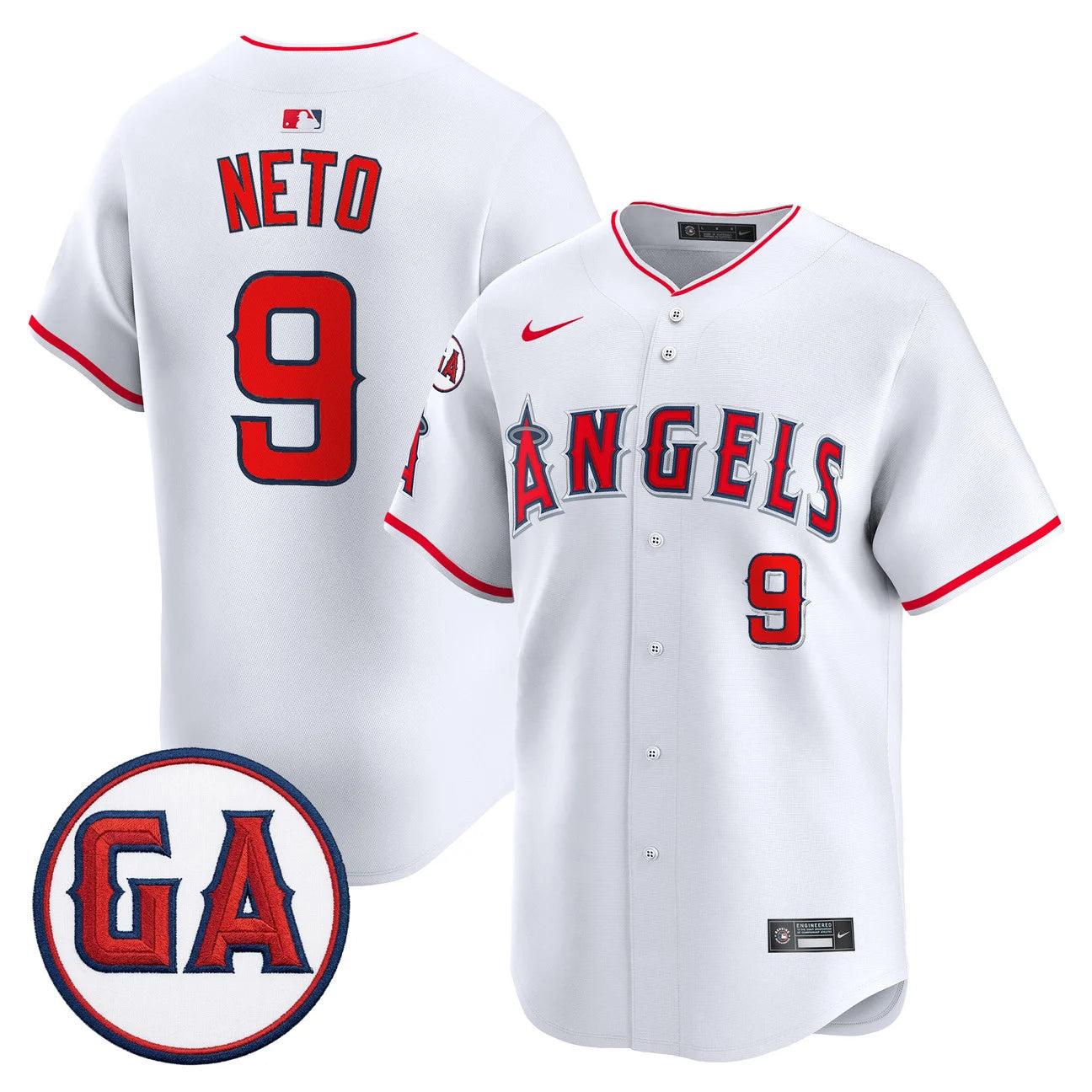 LAA 'Garret Anderson Tribute Patch' Vapor Premier Limited Jersey - All Stitched
