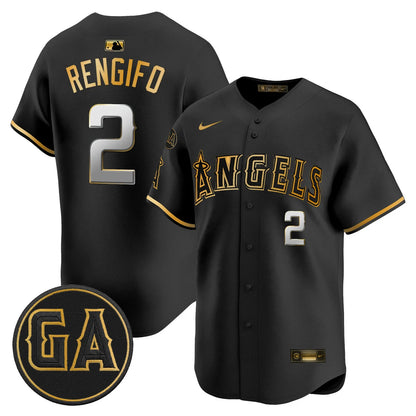 LAA 'Garret Anderson Tribute Patch' Vapor Premier Limited Jersey - All Stitched