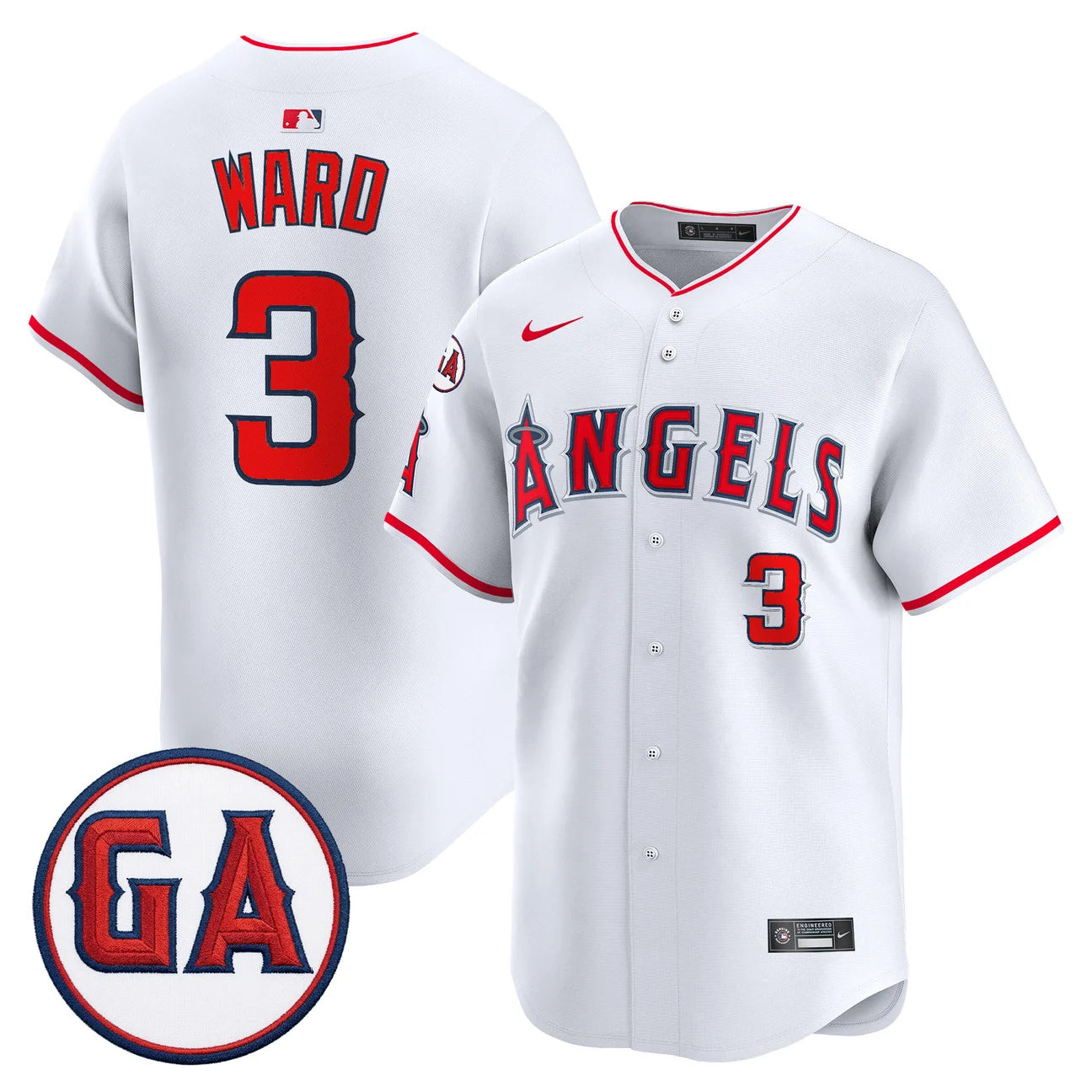 LAA 'Garret Anderson Tribute Patch' Vapor Premier Limited Jersey - All Stitched