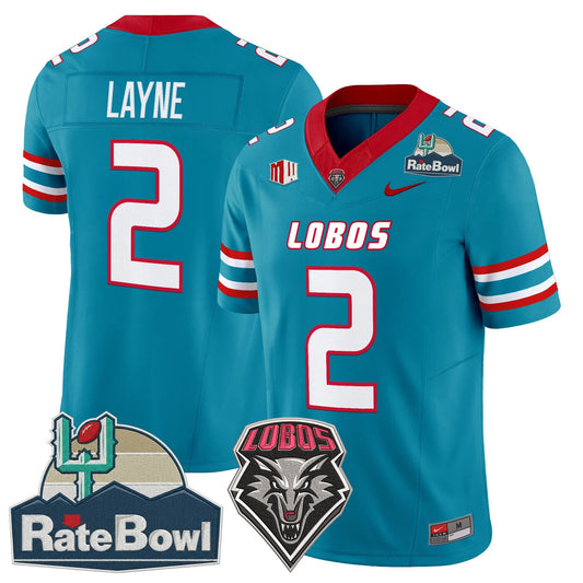 New Mexico Lobos 2025 Rate Bowl Vapor Limited Jersey - Stitched