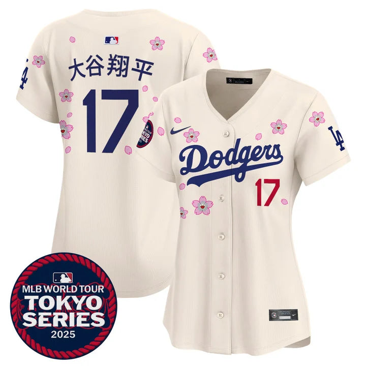 Women's Dodgers Tokyo Series 2025 Vapor Premier Limited Jersey V2 - Stitched