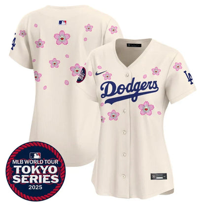 Women's Dodgers Tokyo Series 2025 Vapor Premier Limited Jersey V2 - Stitched
