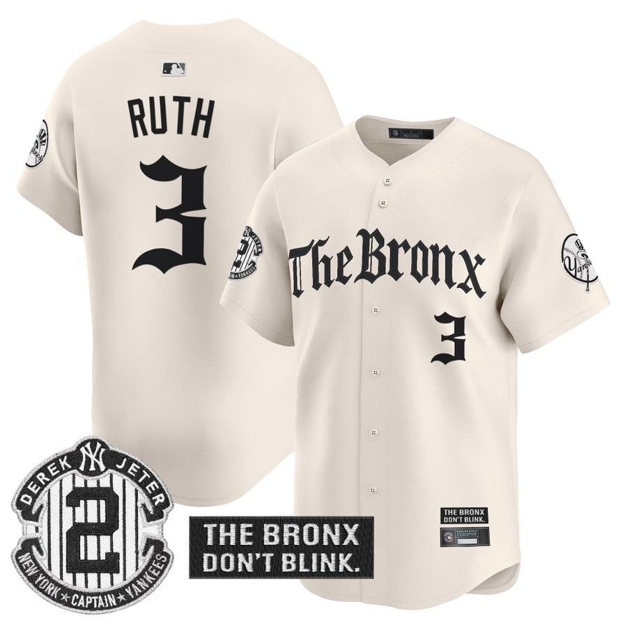 Yankees 'The Bronx - Gothic Ink Drop Edition' Vapor Premier Limited Jersey - All Stitched